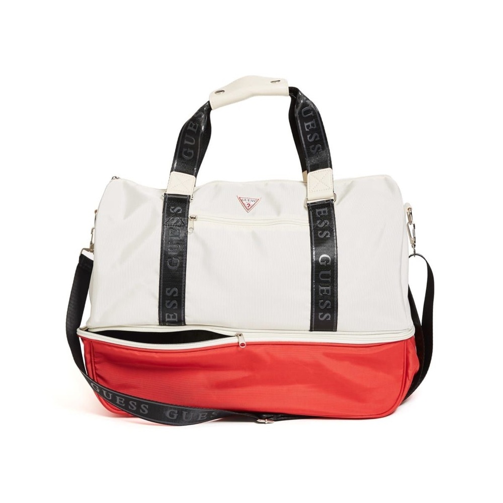GUESS | Red & White Travel Bag